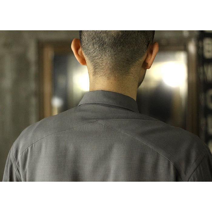 アルテリア ULTERIOR レーヨンリップストップ ミリタリーシャツ RAYON