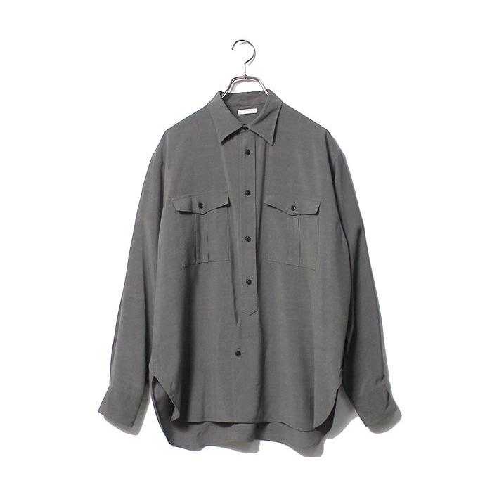 アルテリア ULTERIOR レーヨンリップストップ ミリタリーシャツ RAYON