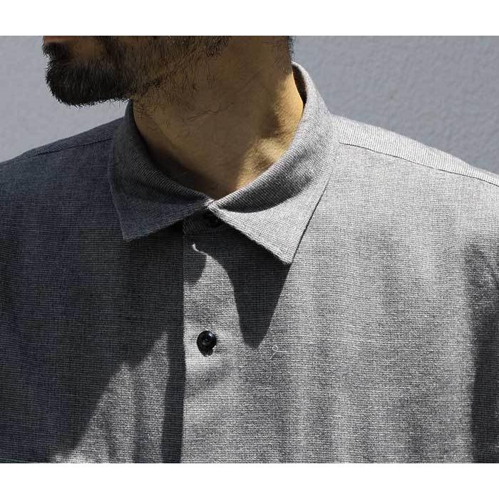 アルテリア ULTERIOR コットンカシミヤ フランネル シャツ DRY COTTON