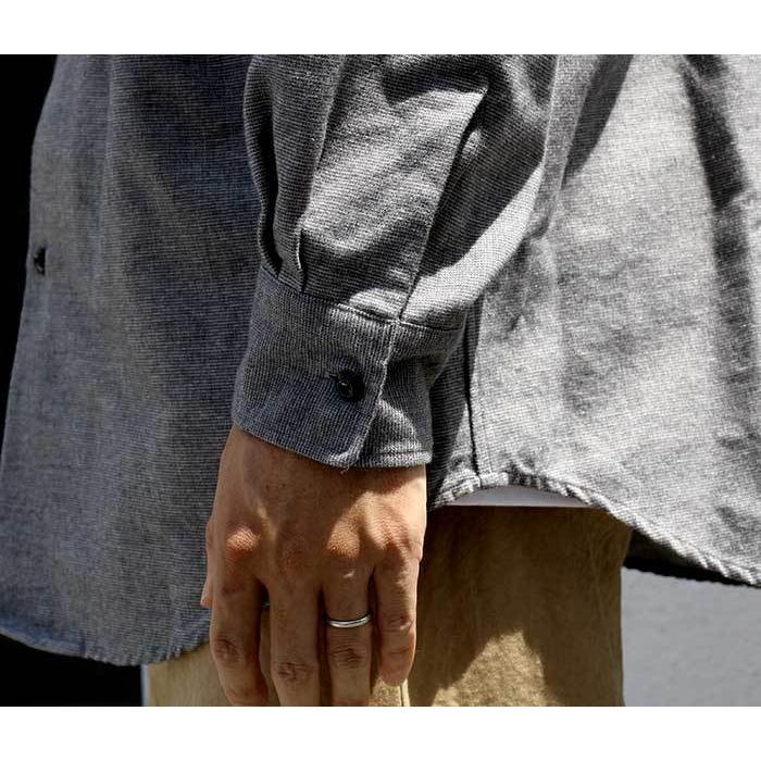 アルテリア ULTERIOR コットンカシミヤ フランネル シャツ DRY COTTON