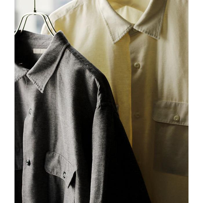 アルテリア ULTERIOR コットンカシミヤ フランネル シャツ DRY