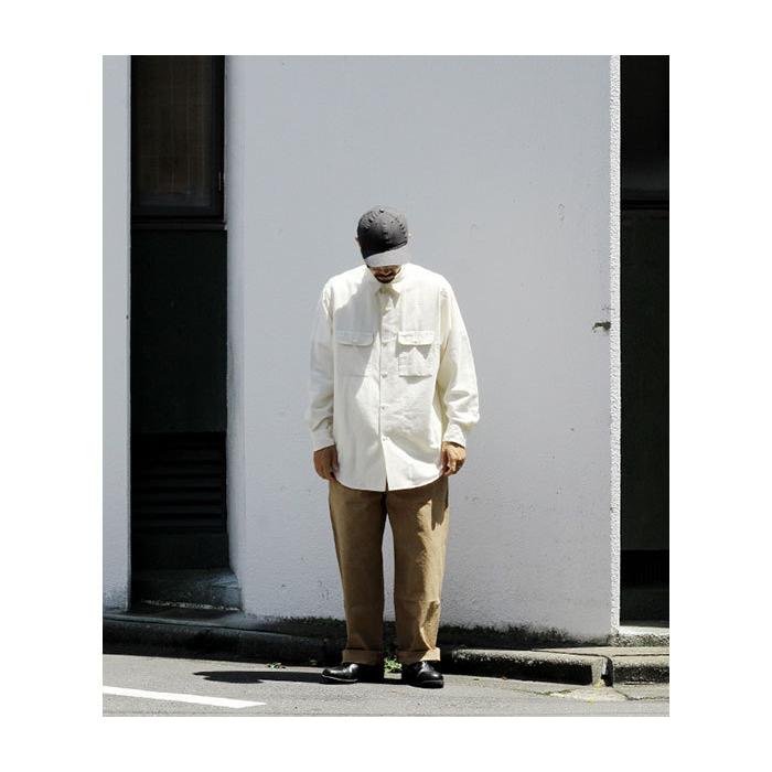アルテリア ULTERIOR コットンカシミヤ フランネル シャツ DRY COTTON