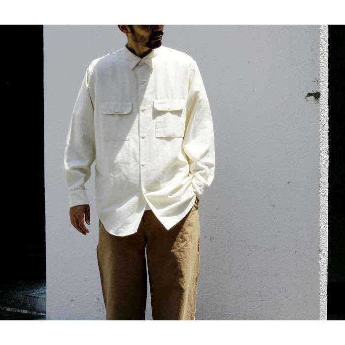 ULTERIOR COTTON CASHMERE FLANNEL SHIRT