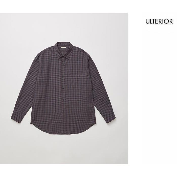 アルテリア ULTERIOR コットンウール チェック ツイル シャツ (ULSH51