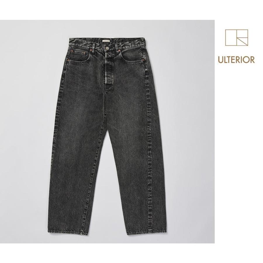 ULTERIORヴィンテージ ウォッシュド セルヴィッチデニムパンツ アルテリア ULTERIOR ヴィンテージ ウォッシュ セルヴィッチ ブラック