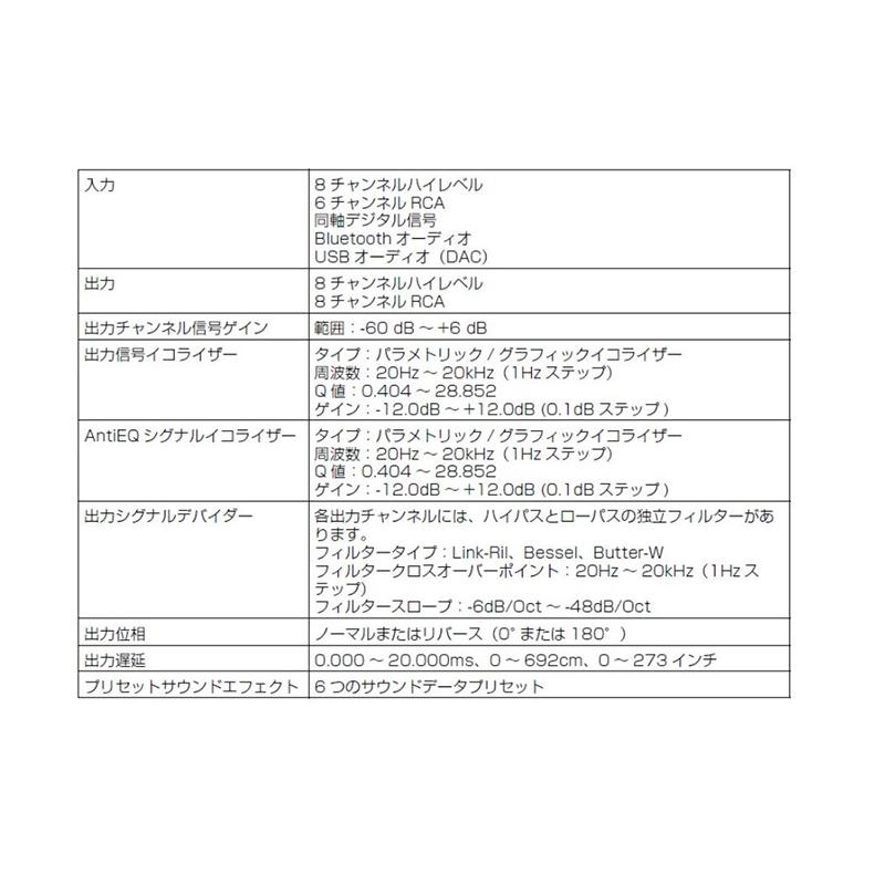 ALPINE（アルパイン） PXE-C80-88-J ALPINE OPTM8 8チャンネルDSP