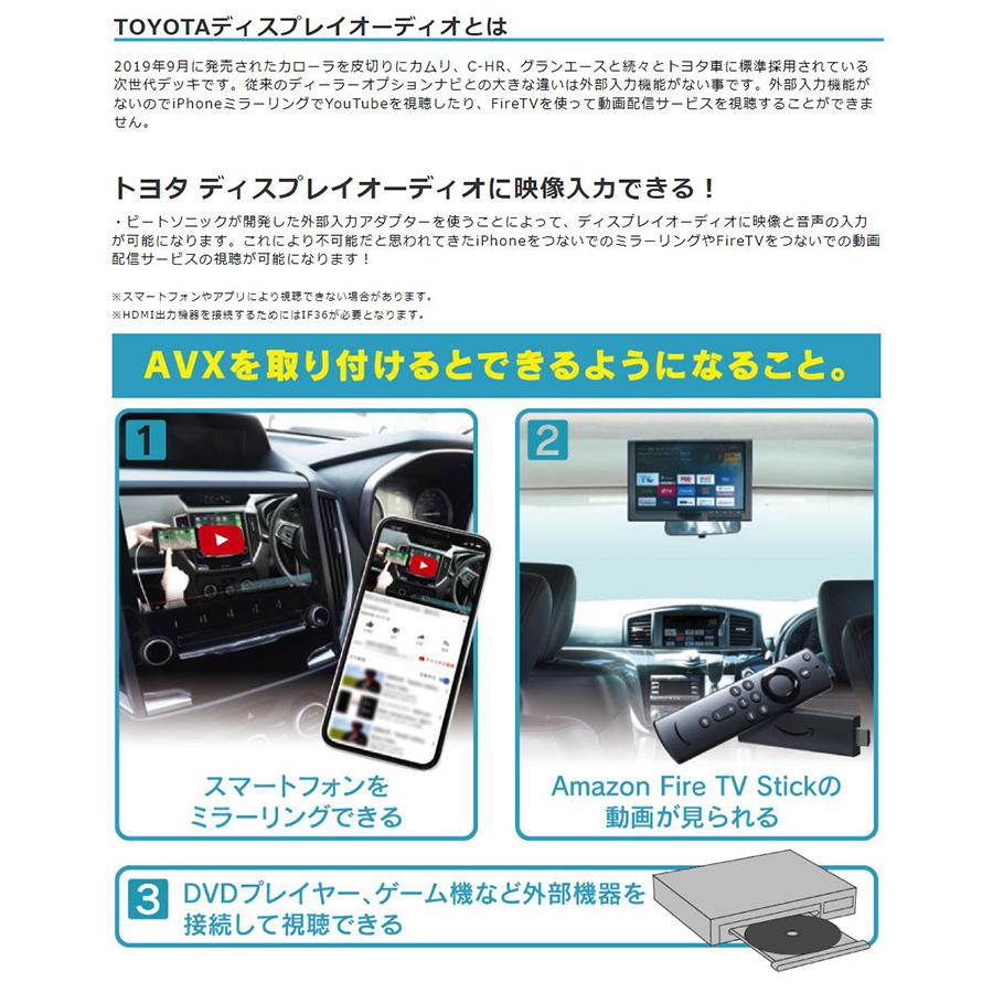 BeatーSonic AVX02 Beat-Sonic ビートソニック トヨタ専用 BeatーSonic AVX02 Beat-Sonic ビートソニック トヨタ専用