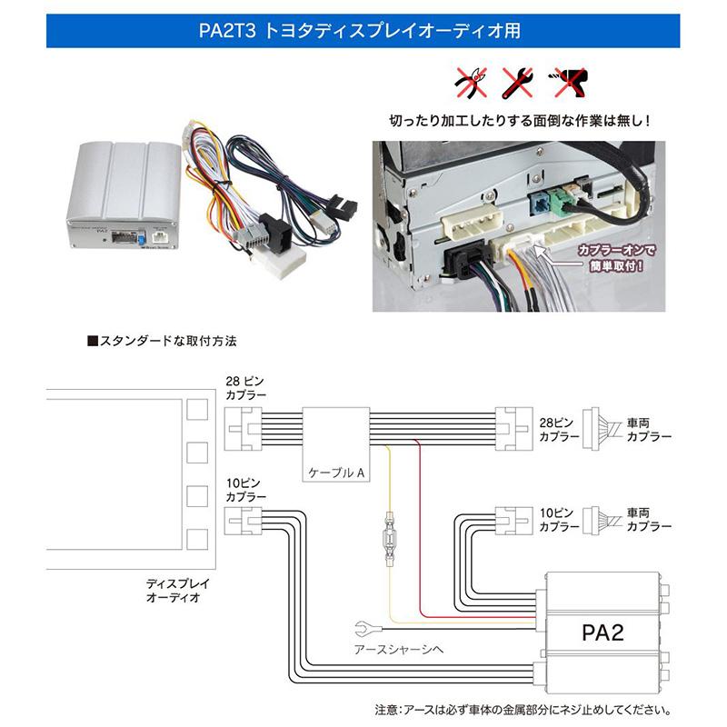 PA2T3 Beat-Sonic ビートソニック マイクロパワーアンプキット トヨタ ディスプレイオーディオ用 45W×4ch｜andrive｜09