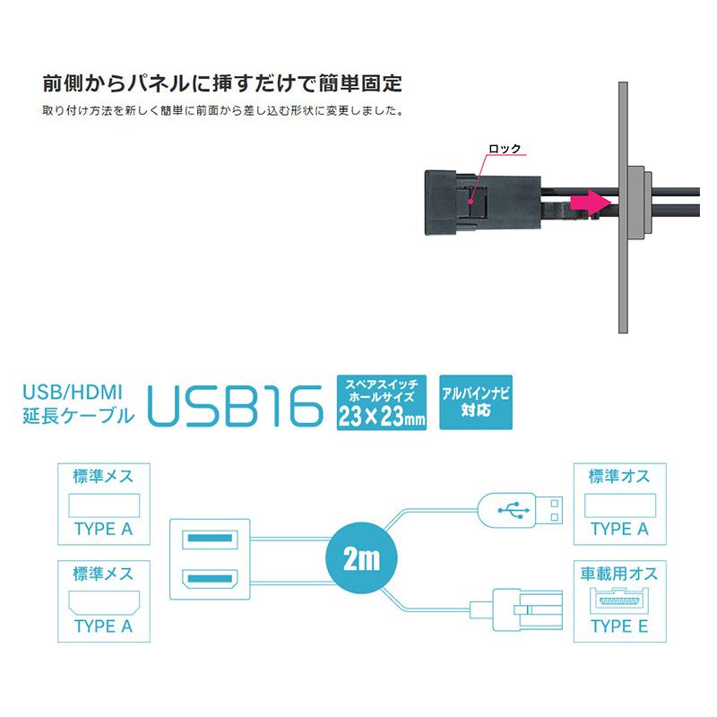 Beat-Sonic USB16 USB/HDMI延長ケーブル BeatーSonic（ビートソニック） USB16 Beat-Sonic USB/HDMI延長