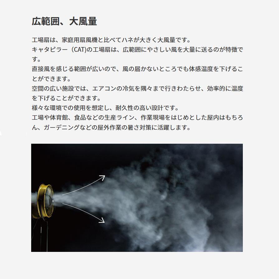 HV-20S-DC CATERPILLAR キャタピラー 工場扇 ハネ径50cm 壁・床タイプ