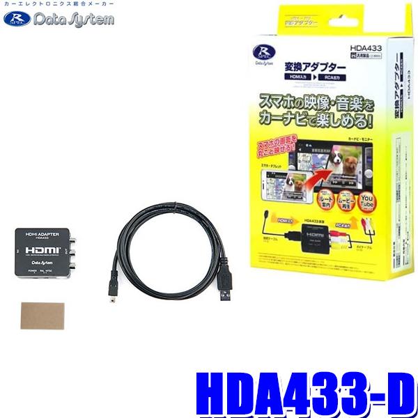 HDA433-D データシステム HDMI→RCA変換アダプター ケーブルレスタイプ｜andrive