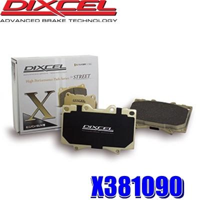 X381090 ディクセル Xタイプ 重量級ミニバン/SUV用ブレーキパッド 車検対応 左右セット