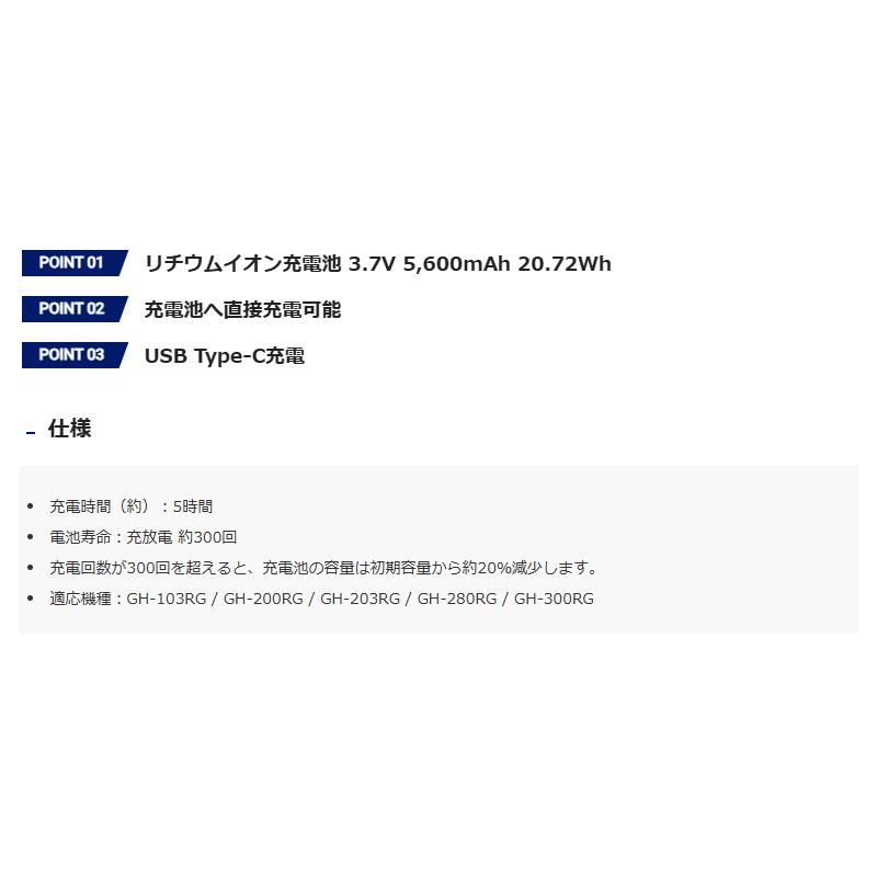 GENTOS（ジェントス） GA-23 GENTOS リチウムイオン充電池 3.7V