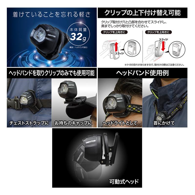 GENTOS（ジェントス） HC-24BK GENTOS HCシリーズ LEDコンパクトヘッド