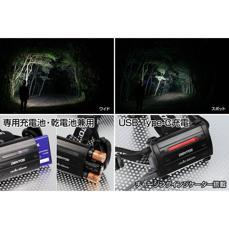 HEAD WARSシリーズ HW-K433HD GENTOS ジェントス LEDヘッドライト 570