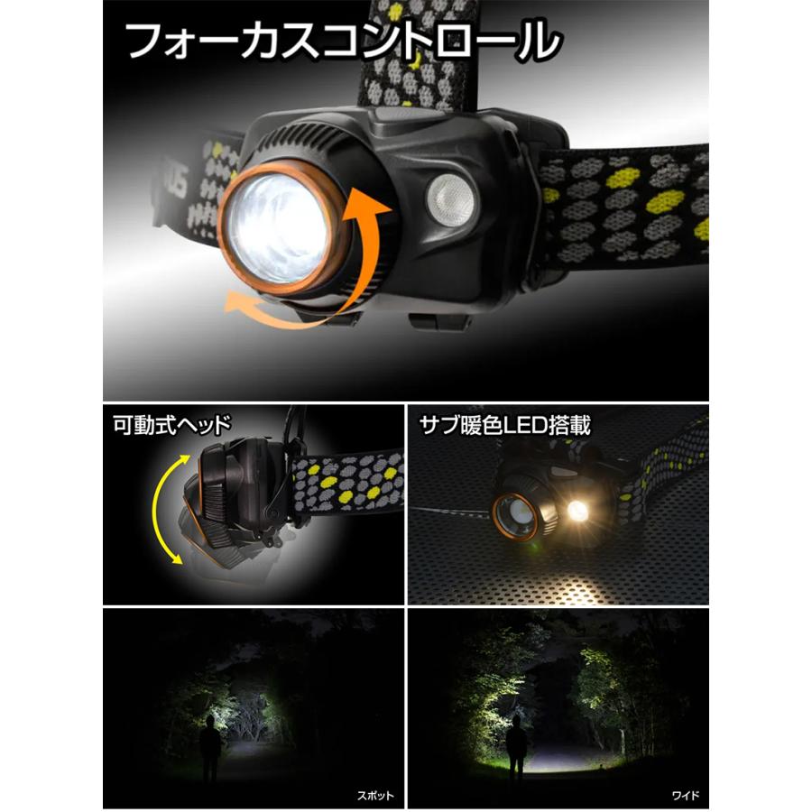 W STARシリーズ WS-400H GENTOS ジェントス LEDヘッドライト 700