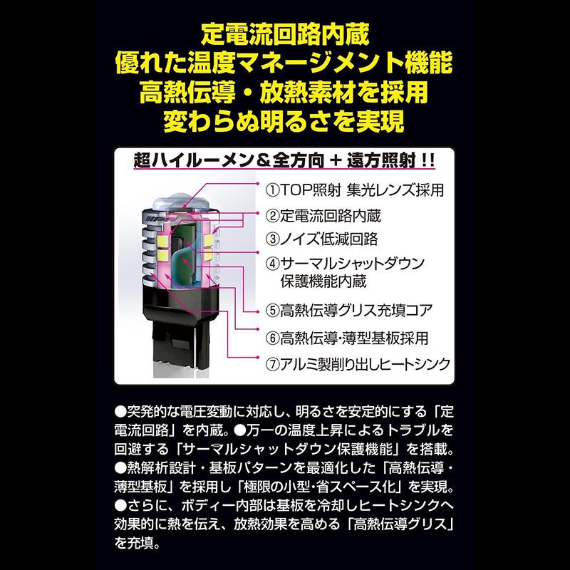 IPF 501BL IPF アイピーエフ LED バックランプバルブ 800lm 6500K T20