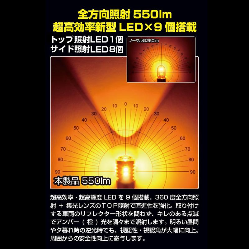 IPF 501WB IPF アイピーエフ LED 550lm ウィンカーバルブ T20(シングル