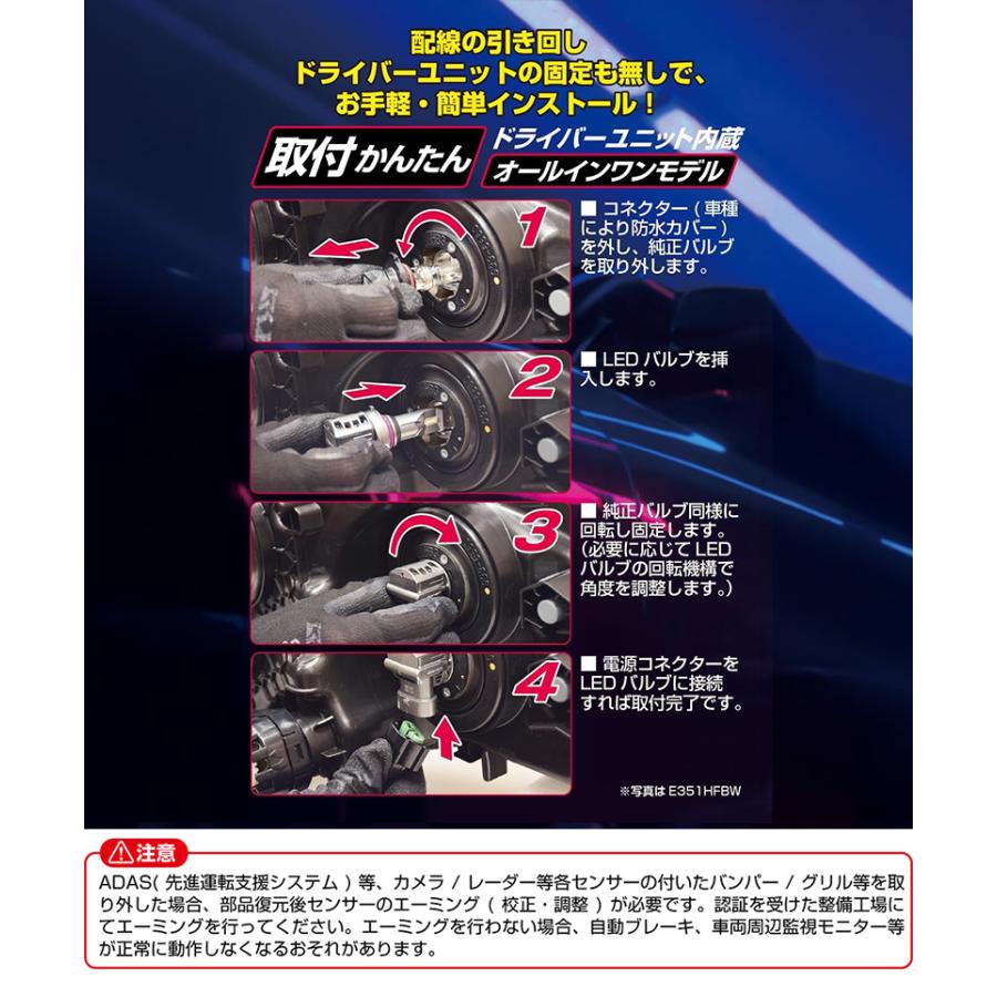 2個セット未使用　LEDバルブ E361HFB PSX26W 6500K IPF E361HFB IPF アイピーエフ LED エフェクターII ヘッド＆フォグ