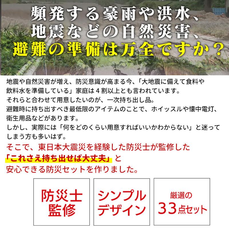 BRS-33 アイリスオーヤマ 防災士監修 防災リュック 33点セット ブラック 1人用 災害対策 防災グッズ 非常持出袋 地震 津波 台風 避難 簡易トイレ 給水バッグ | IRIS OHYAMA | 02