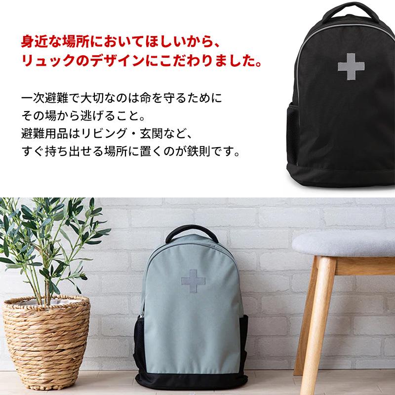 BRS-33 アイリスオーヤマ 防災士監修 防災リュック 33点セット ブラック 1人用 災害対策 防災グッズ 非常持出袋 地震 津波 台風 避難 簡易トイレ 給水バッグ | IRIS OHYAMA | 04