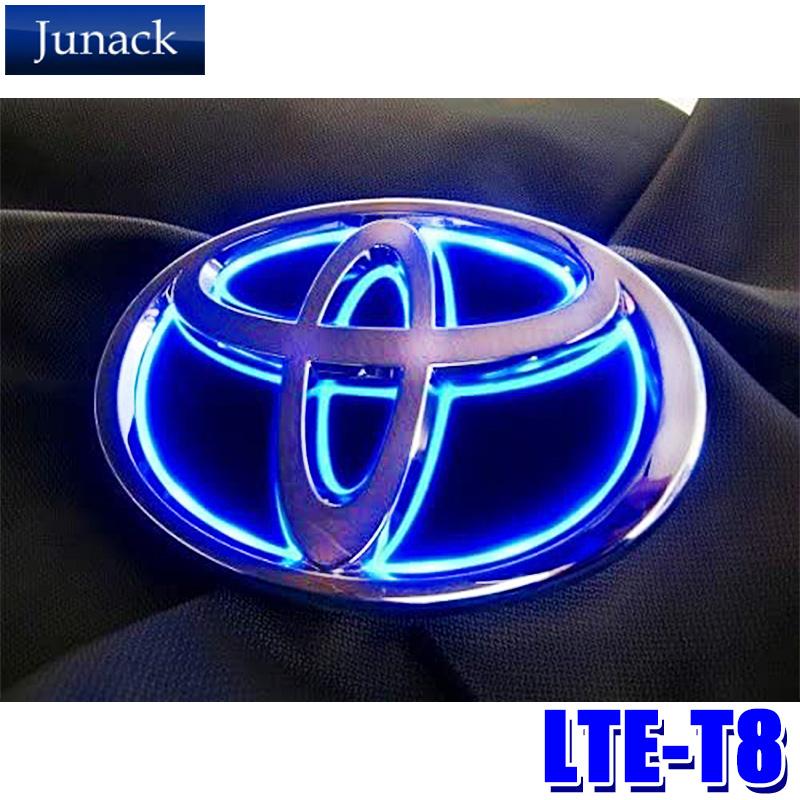 LTE-T8 Junack ジュナック LED Trans Emblem LEDトランスエンブレム スリムライン トヨタ車フロント/リア用 10/50系C-HR/50系RAV4/80系ハリアー/ZN6系86等 | Junack