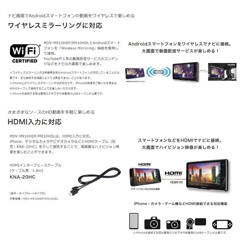 彩速ナビ MDV-M910HDL KENWOOD ケンウッド TYPE M 9V型HD AV一 彩速ナビ MDV-M910HDL KENWOOD ケンウッド TYPE M 9V型HD AV一