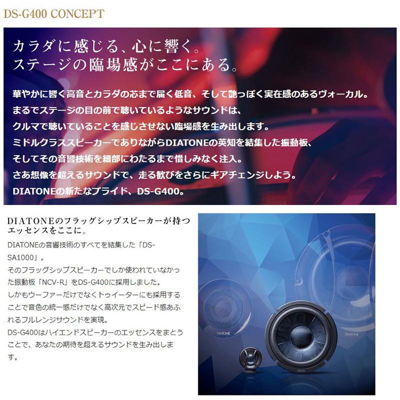 DIATONE DS-G400 三菱電機 車載用ダイヤトーン 17cm 2way セパレート