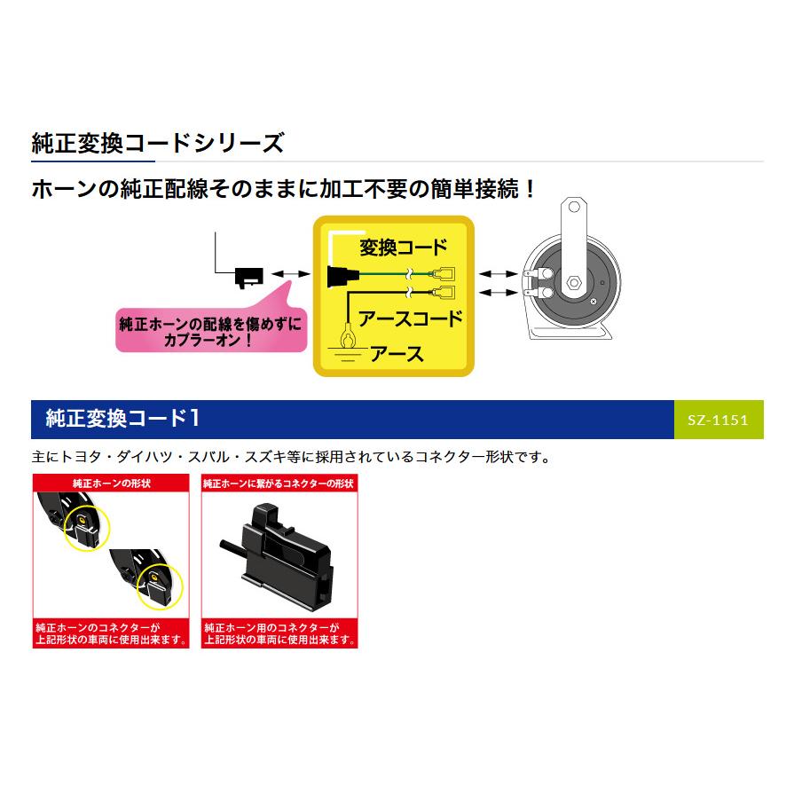 SZ-1151 ミツバサンコーワ 純正変換コード1 トヨタ・ダイハツ・スバル・スズキ等用｜andrive｜02