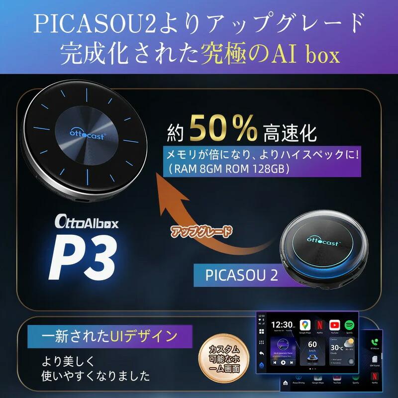 ottocast 【正規品】PCS46 ottocast オットキャスト OttoAibox P3