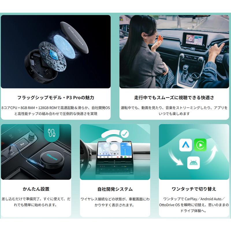 ottocast PCS61-TJ ottocast オットキャスト OttoAibox P3 Pro