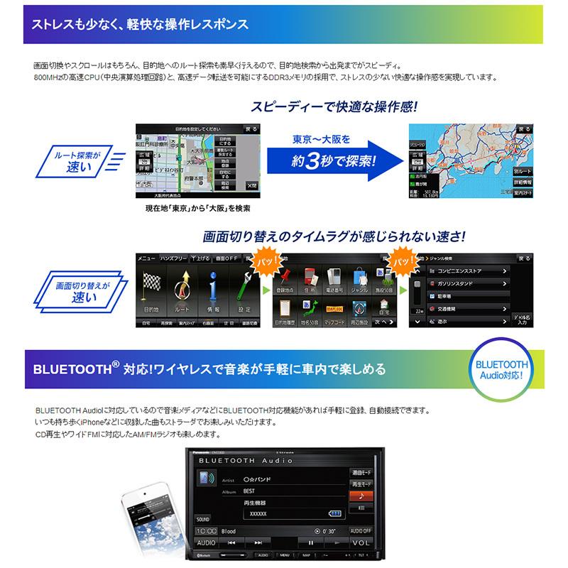 贅沢品Panasonic ストラーダナビ CN-E330 リヤカメラアダプター付き