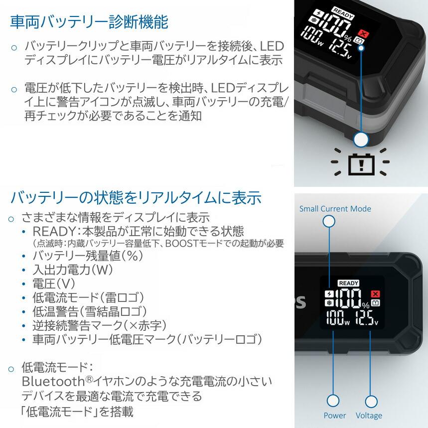 Philips（フィリップス） JS7310X1 ジャンプスターター 12V車用(6.2L