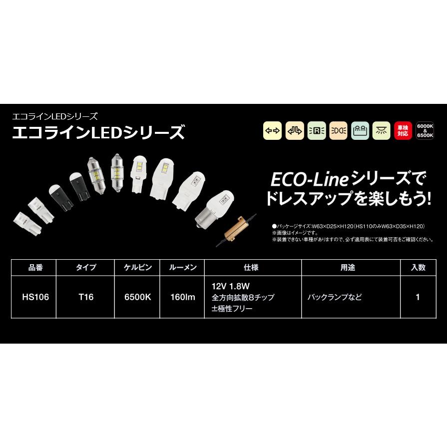 PIAA HS106 PIAA ピア ECO-Line エコラインLEDシリーズ LEDバック