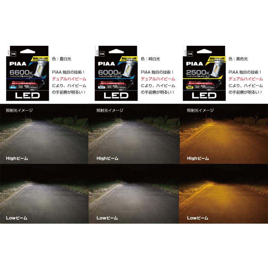 PIAA LEH190 ピア H4 ヘッドライト&フォグランプ用LEDバルブ