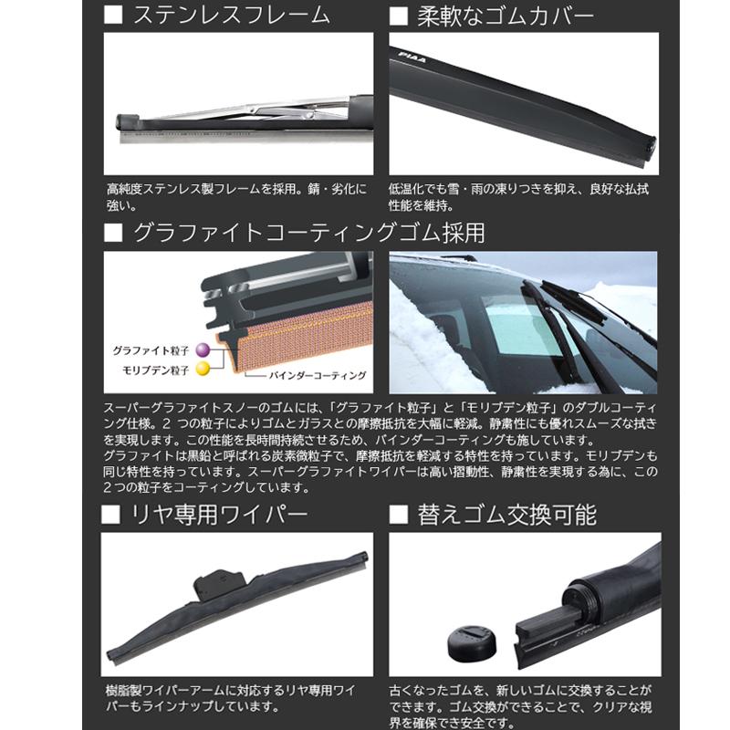 Wg48w Piaa スーパーグラファイトスノーワイパーブレード 長さ475mm 呼番8 ゴム交換可能 Piaa Wg48w アンドライブ 通販 Yahoo ショッピング