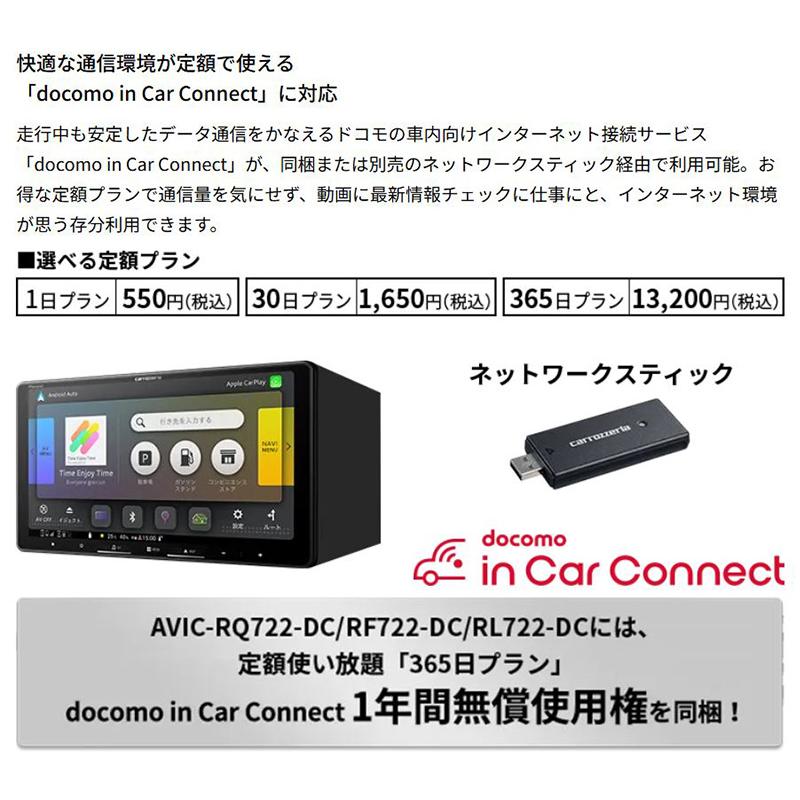 楽ナビ AVIC-RF722-DC pioneer パイオニア carrozzeria カロッツェリア