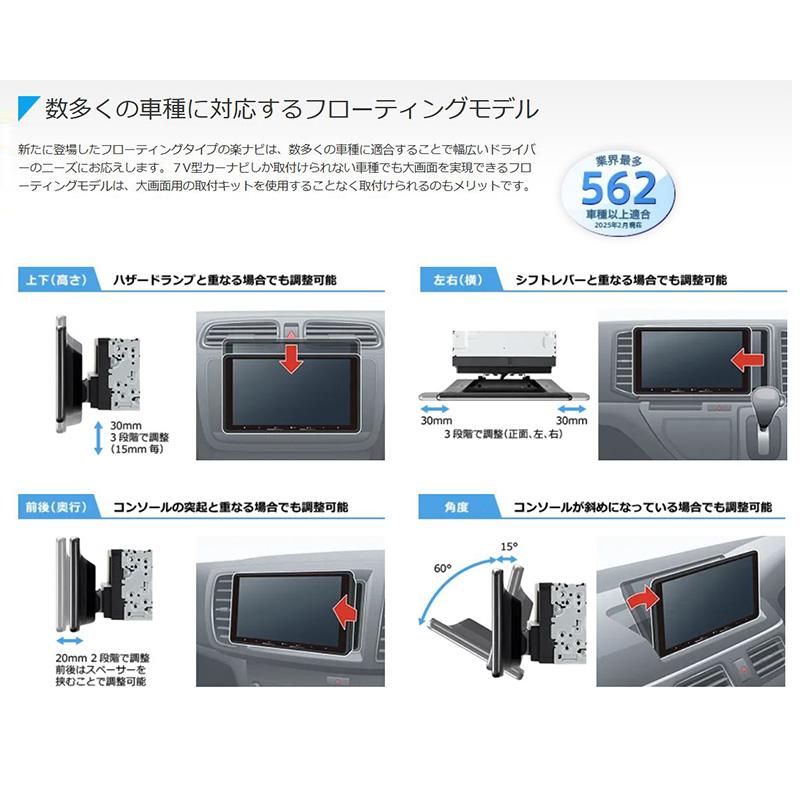 楽ナビ AVIC-RF722-DC pioneer パイオニア carrozzeria カロッツェリア