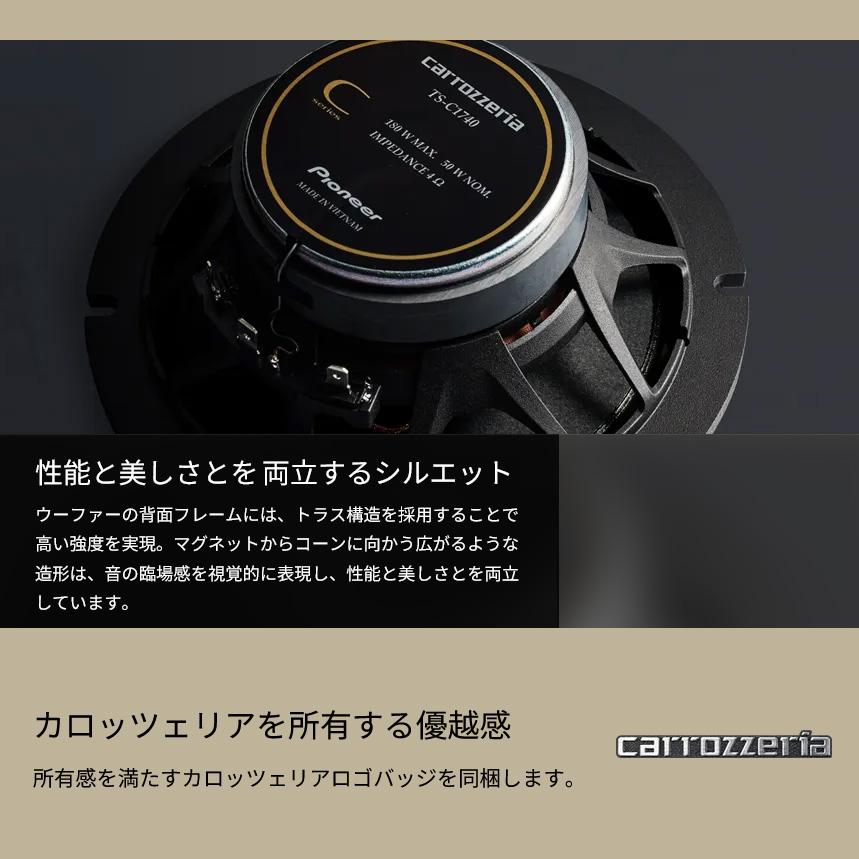 カロッツェリアTS-C1740　スピーカー TS-C1740 / TS-C1640 | カスタムフィットスピーカー