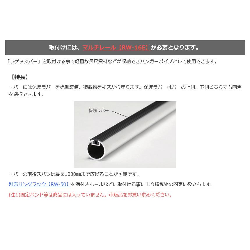ロッキープラス RW-12E Rocky＋ ラゲッジバー 車内キャリア ハンガー 