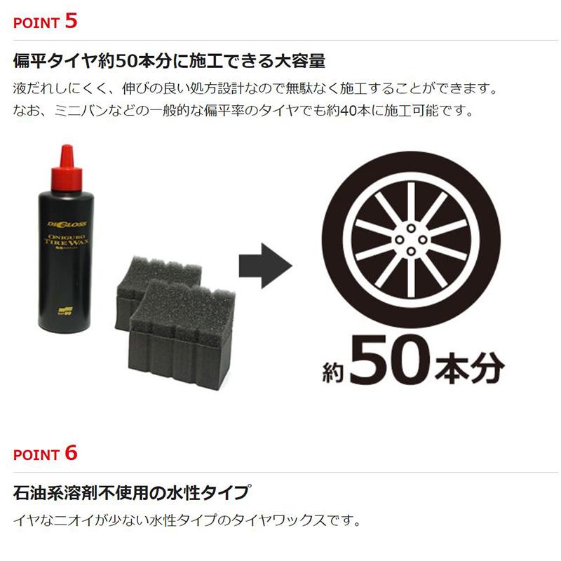 ソフト99 02099 SOFT99 ディグロス 鬼黒 タイヤワックス 洗車用品 黒