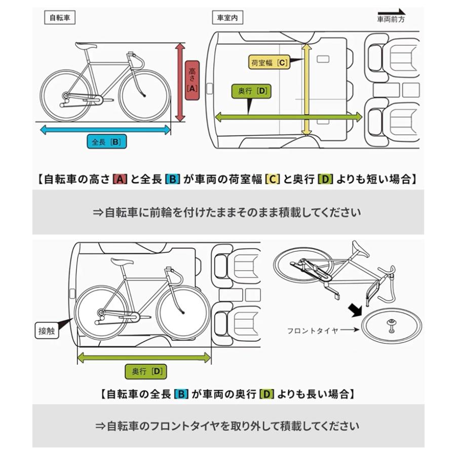 TERZO EC33 テルッツォ 車内積載用 横積みサイクルキャリア【EZ LOCK