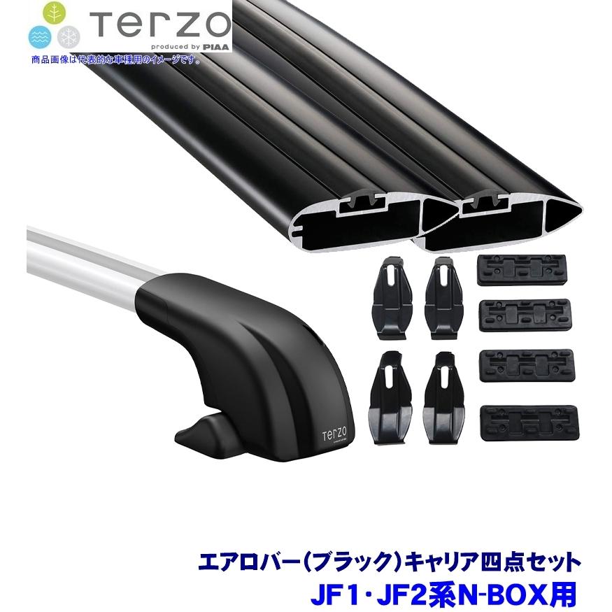 TERZO - テルッツオ テルッツォ JF1/JF2系N-BOX(H23.12〜H29.8)用軍事基地球歴 フット＋エアロ赤ちょうちん(黒いこと)＋保持者四点仕かける