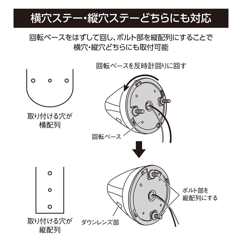 槌屋ヤック CE-1875 YAC LEDファルコンマーカー ホワイト/彗星一文字