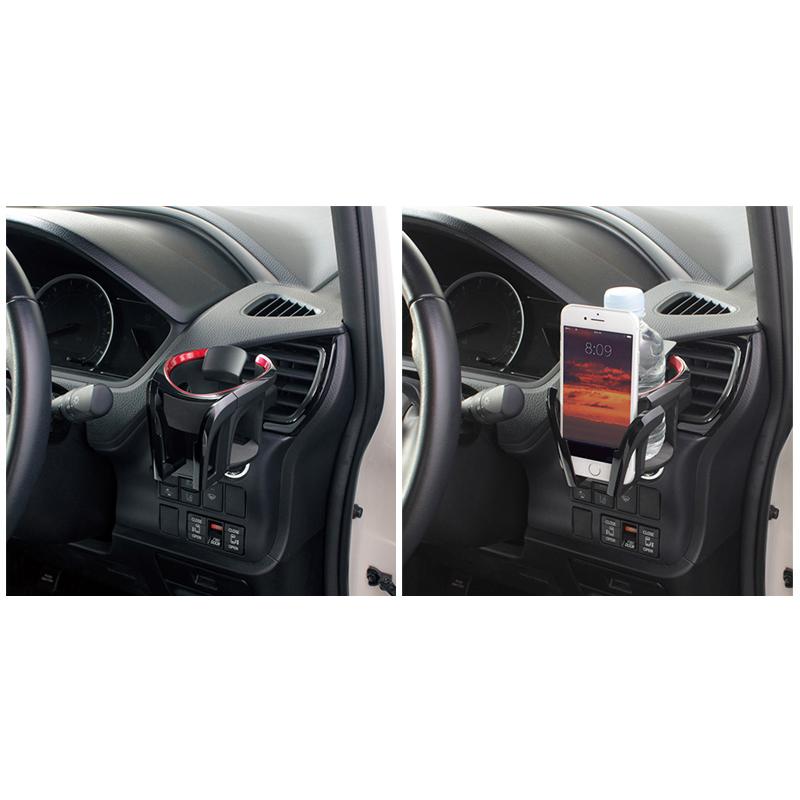 槌屋ヤック PF-357 YAC スマホドリンク RE ブラック/レッド コンビニ