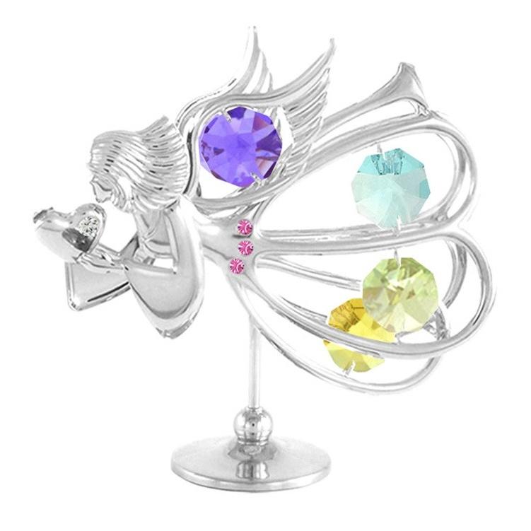 【送料無料】【おまけ付】天使 乙女座 置物 5 誕生日プレゼント 女性 お祝い おとめ座 キューピッド エンジェル クリスタル | 