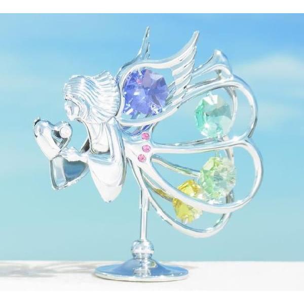 【送料無料】【おまけ付】天使 乙女座 置物 5 誕生日プレゼント 女性 お祝い おとめ座 キューピッド エンジェル クリスタル |  | 01