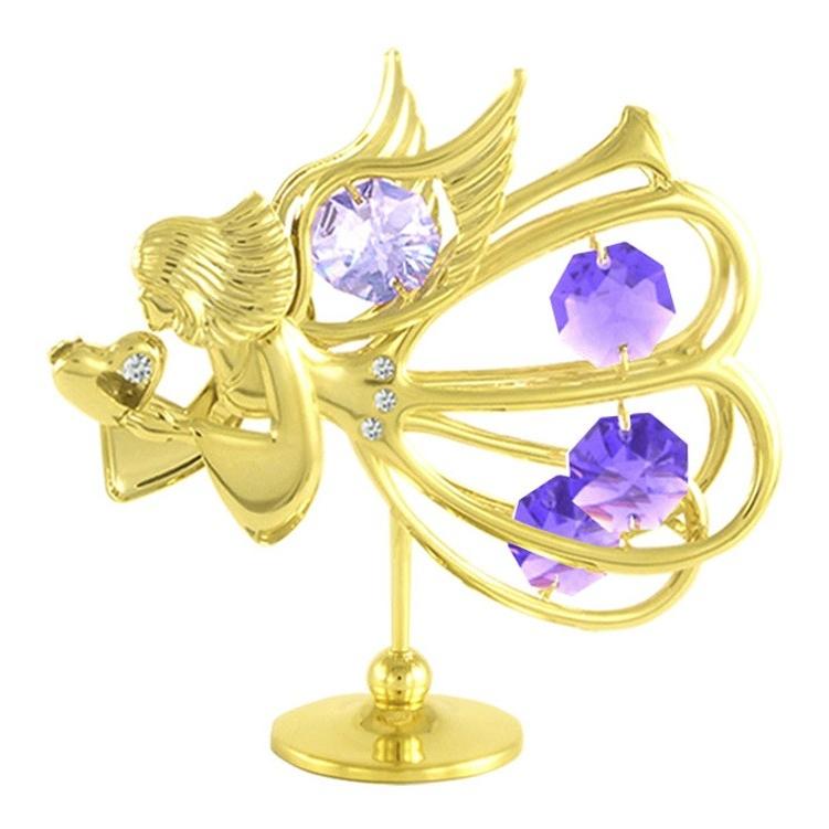 【送料無料】【おまけ付】天使 乙女座 置物 6 誕生日プレゼント 女性 記念日 おとめ座 キューピット エンジェル クリスタル | 