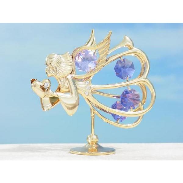 【送料無料】【おまけ付】天使 乙女座 置物 6 誕生日プレゼント 女性 記念日 おとめ座 キューピット エンジェル クリスタル |  | 01