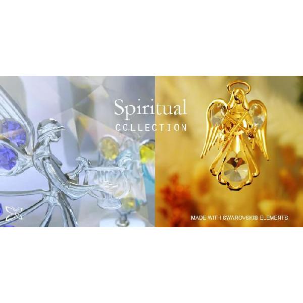 【送料無料】【おまけ付】天使 笛 おとめ座 置物 1 誕生日プレゼント 女性 お祝い ギフト キューピット 乙女座 クリスタル |  | 10